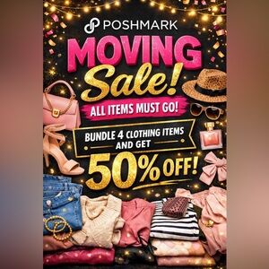 50% off sale on clothing only.